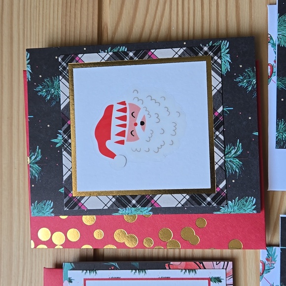 Handmade Mini Christmas Cards Boxed Set of 6 - Picture 6 of 12